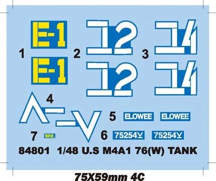 HobbyBoss 84801 1/48 U.S. M4A1 76(W) Sherman Medium Tank - Battle Born Hobby