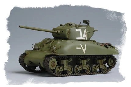 HobbyBoss 84801 1/48 U.S. M4A1 76(W) Sherman Medium Tank - Battle Born Hobby