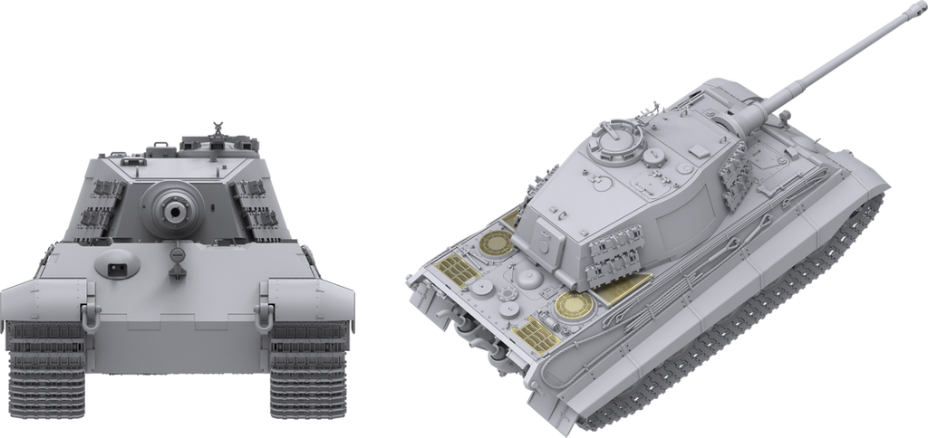 Model of a tank on a white background