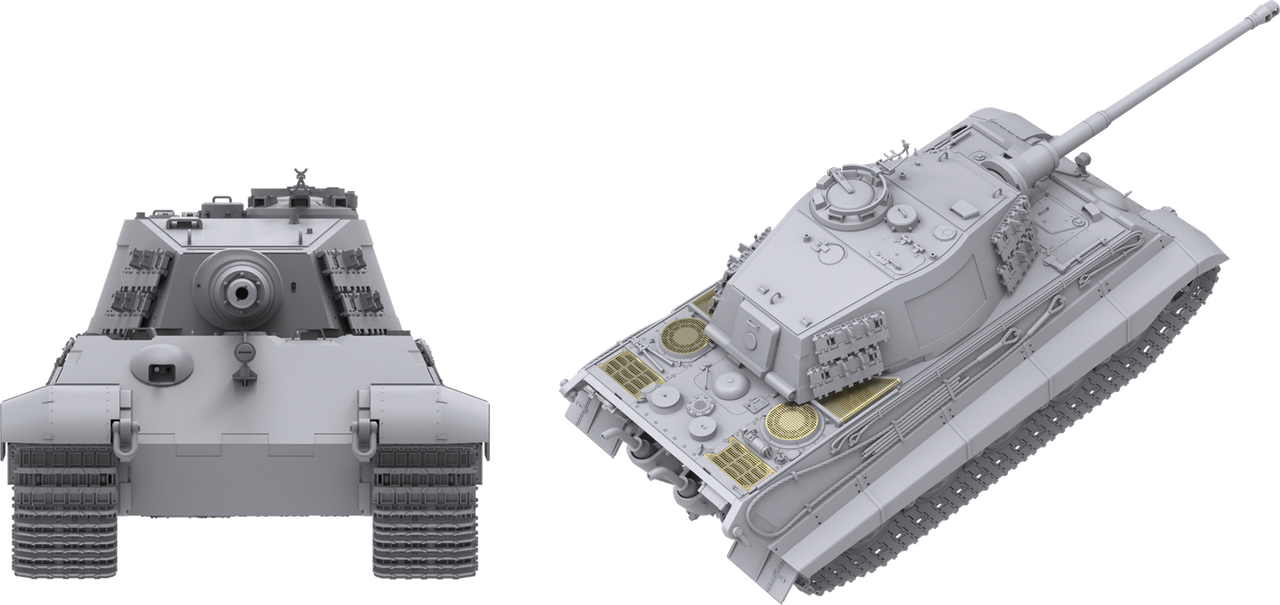 Model of a tank on a white background