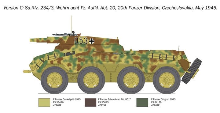 Italeri 1/35 Sd.Kfz. 234/3 – 6756 - Battle Born Hobby