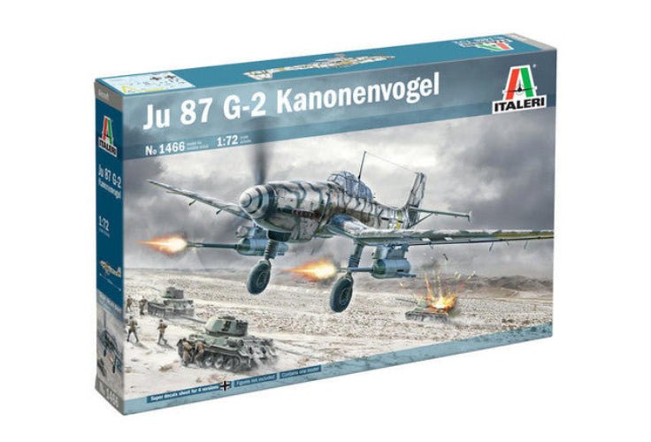Italeri 1/72 Junkers Ju 87G-2 Kanonenvogel Plastic Model Kit - Battle Born Hobby