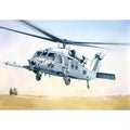 Italeri 2666 1/48 MH-60K Blackhawk SOA box art showing a grey special operations Black Hawk with refueling probe over the desert.