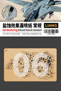 Liang Salt Weathering Airbrush Stencils Standard 0006 stencil sheets for scale model weathering
