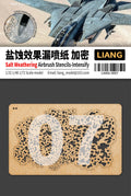 Liang Salt Weathering Airbrush Stencils Intensify 0007 for scale model weathering