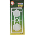 Master Tools 09913 Paint Tray package with two hexagonal paint trays on a runner for mixing model paint.