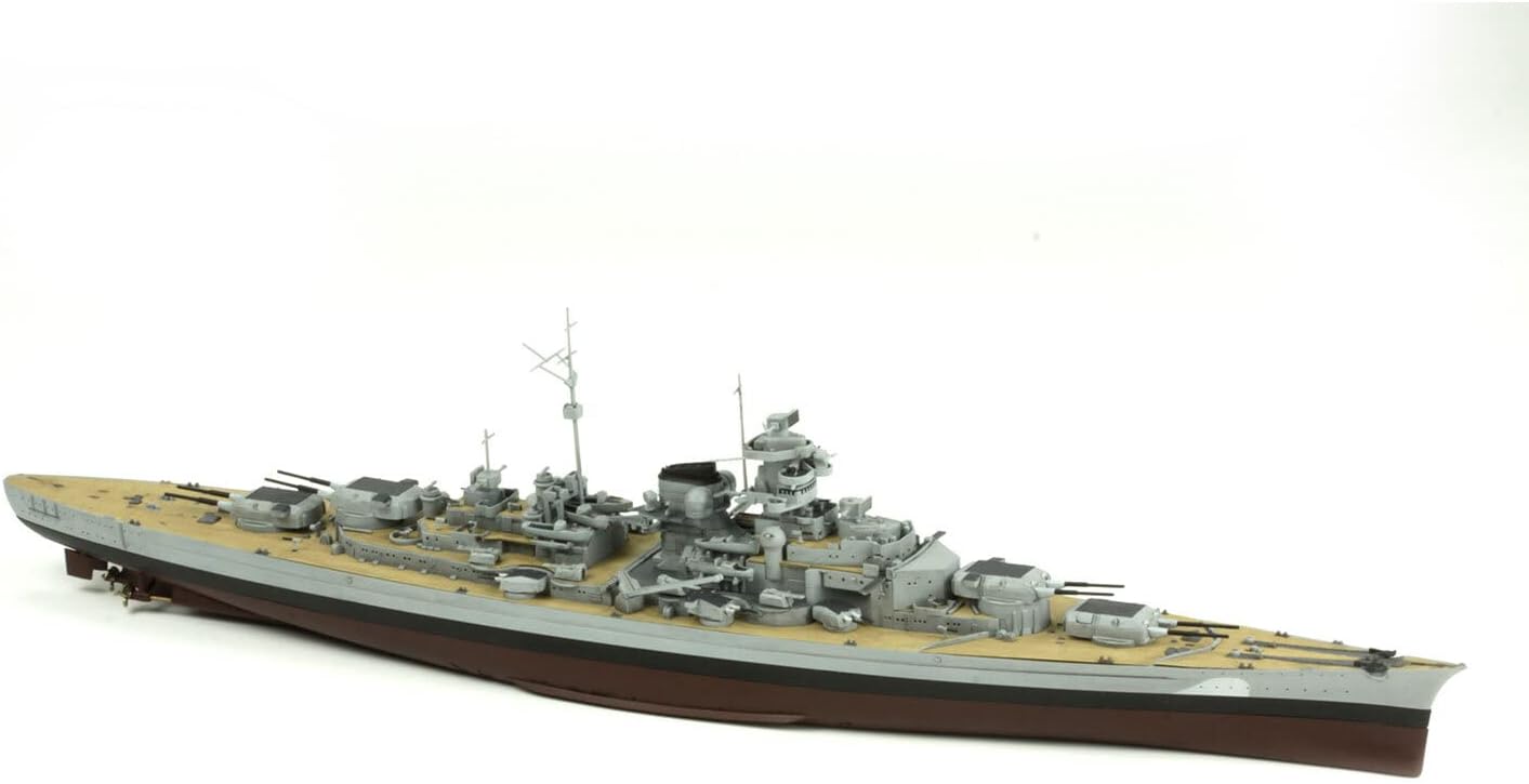 Meng 1:700 German Battleship Bismarck Plastic Model Kit - Battle Born Hobby