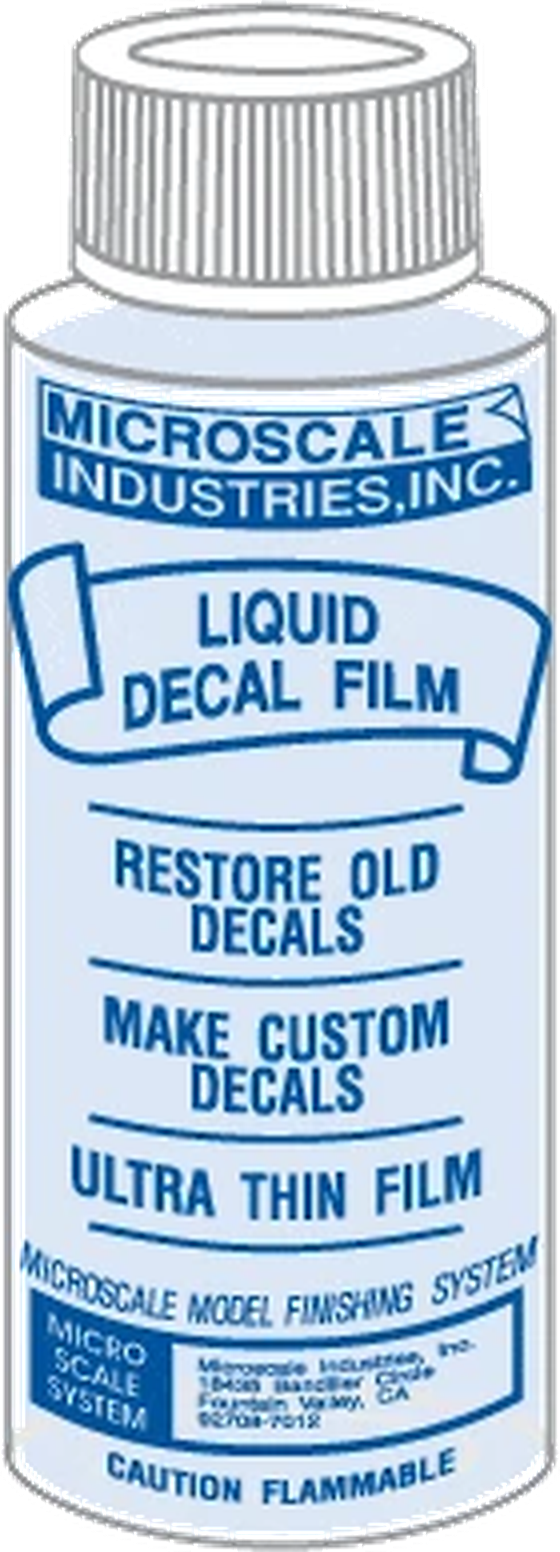 Microscale Liquid Decal Film bottle for restoring old decals and making custom decals