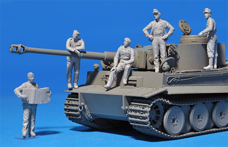 MiniArt 1:35 German Tank Crew Normandy 1944 (5 Figures) Plastic Model Kit - Battle Born Hobby