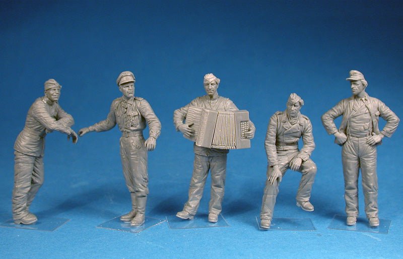 MiniArt 1:35 German Tank Crew Normandy 1944 (5 Figures) Plastic Model Kit - Battle Born Hobby