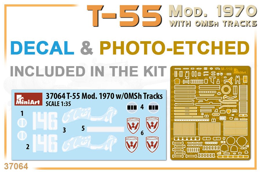 MiniArt 1:35 T-55 Mod. 1970 with OMSH Tracks - Battle Born Hobby