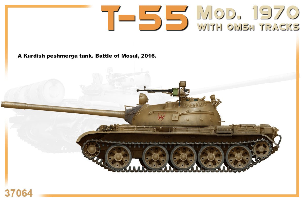 MiniArt 1:35 T-55 Mod. 1970 with OMSH Tracks - Battle Born Hobby
