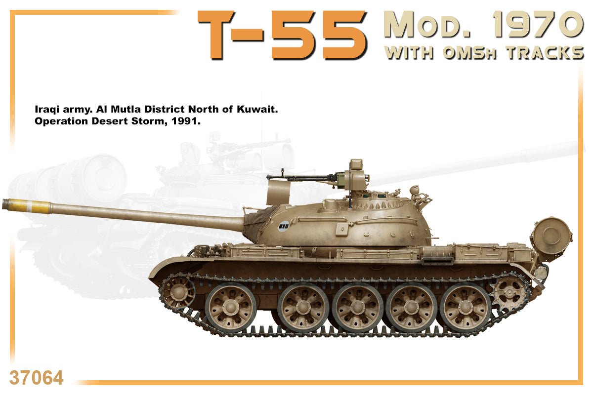MiniArt 1:35 T-55 Mod. 1970 with OMSH Tracks - Battle Born Hobby