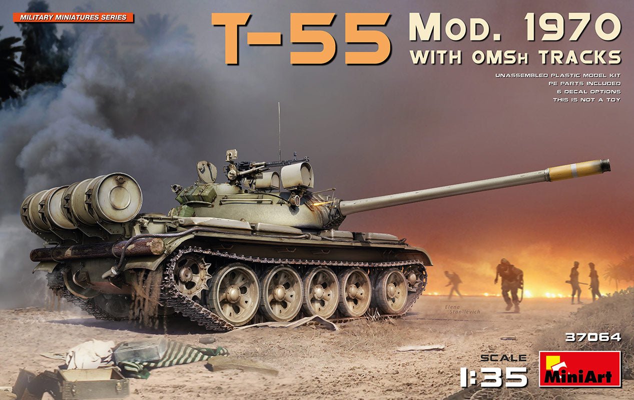 MiniArt 1:35 T-55 Mod. 1970 with OMSH Tracks - Battle Born Hobby