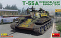 MiniArt 1:35 T-55A Czechoslovak Production Plastic Model Kit - Battle Born Hobby