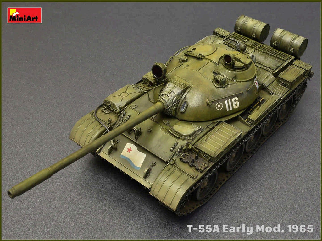 MiniArt 1:35 T-55A Early Mod. 1965 Plastic Model Kit - Battle Born Hobby