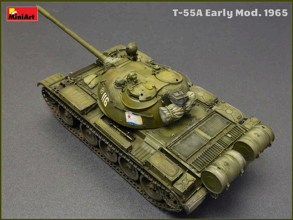 MiniArt 1:35 T-55A Early Mod. 1965 Plastic Model Kit - Battle Born Hobby