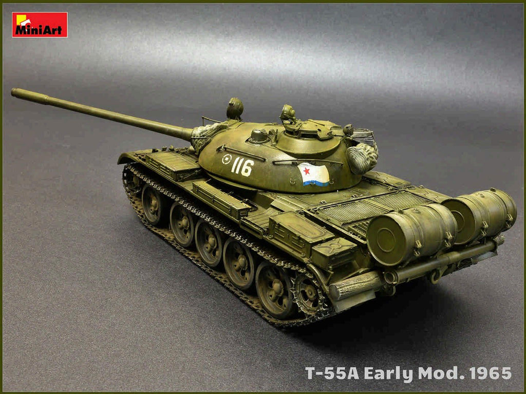 MiniArt 1:35 T-55A Early Mod. 1965 Plastic Model Kit - Battle Born Hobby