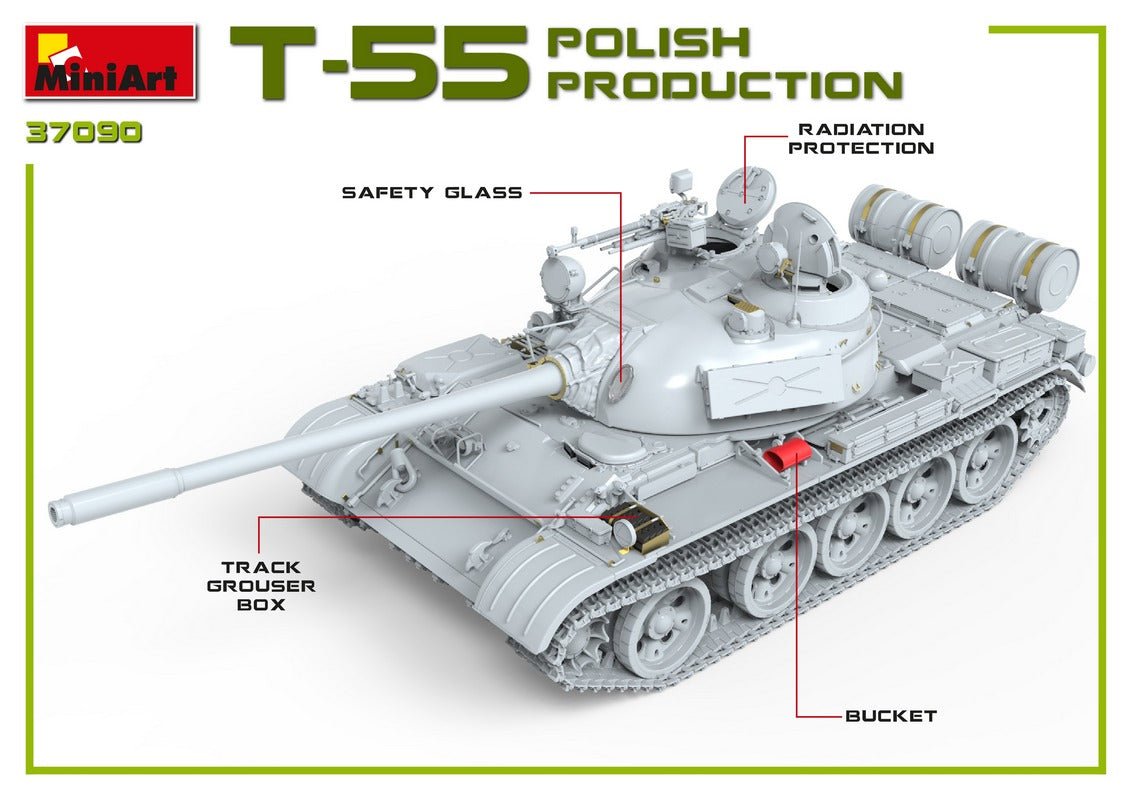 MiniArt 1:35 T-55A Polish Production - Battle Born Hobby