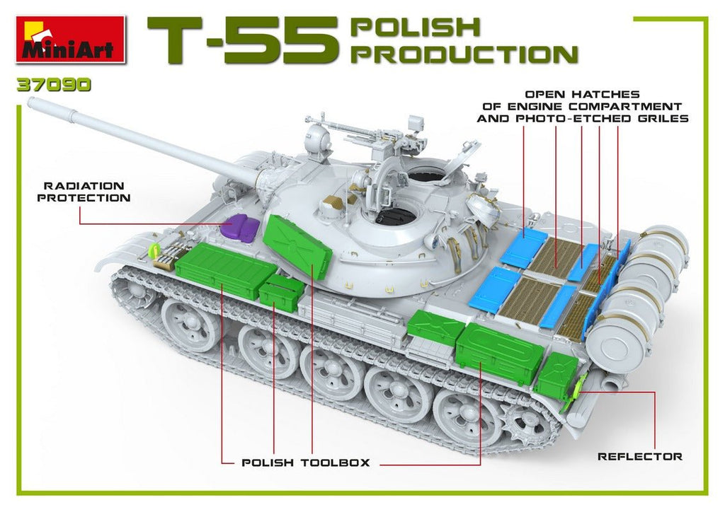 MiniArt 1:35 T-55A Polish Production - Battle Born Hobby