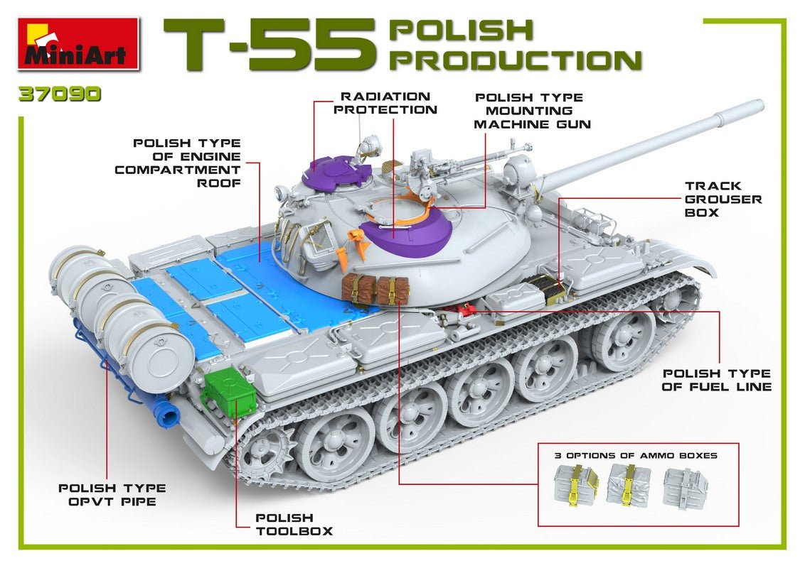 MiniArt 1:35 T-55A Polish Production - Battle Born Hobby