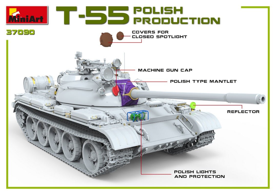 MiniArt 1:35 T-55A Polish Production - Battle Born Hobby