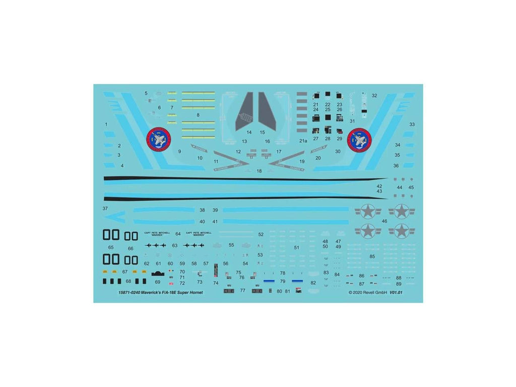 Revell 1/48 Top Gun: Maverick F/A-18E Super Hornet Plastic Model Kit - Battle Born Hobby