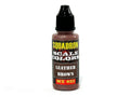 Bottle of Squadron Scale Colors Leather Brown paint on a white background