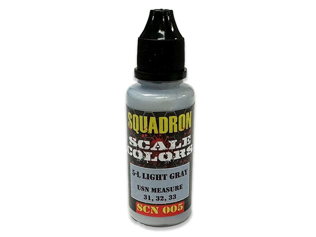 Squadron Colors 5-L Light Gray Acrylic Airbrush Paint (15ml Bottle) - Battle Born Hobby