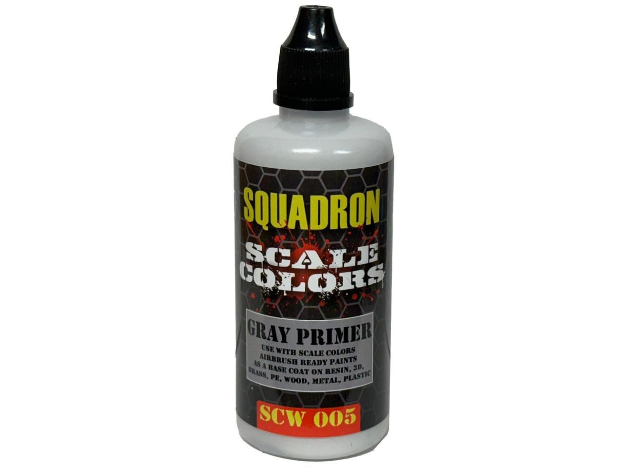 Squadron Colors Gray Primer Acrylic Airbrush Paint (60ml Bottle) - Battle Born Hobby