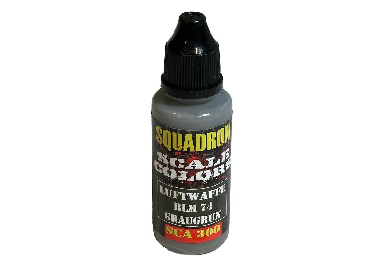 Squadron Colors Luftwaffe RLM 74 Graugrun Acrylic Airbrush Paint (15ml Bottle) - Battle Born Hobby