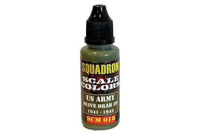 Squadron Colors US Army Olive Drab 9 1941-43 Acrylic Airbrush Paint (15ml Bottle) - Battle Born Hobby