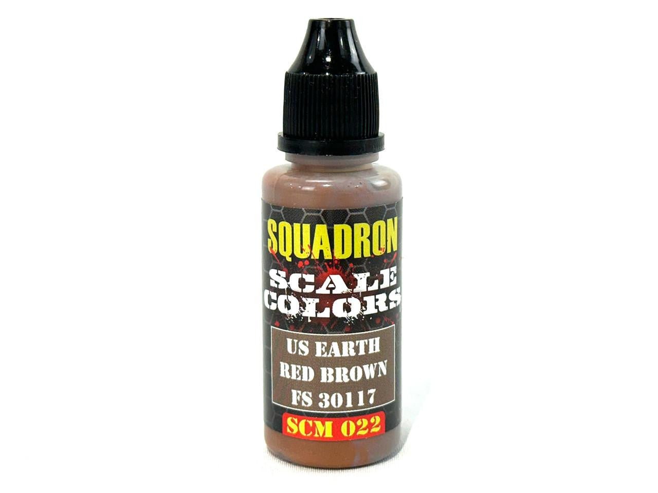 Squadron Colors US Earth Red Brown FS 30117 Acrylic Airbrush Paint (15ml Bottle) - Battle Born Hobby