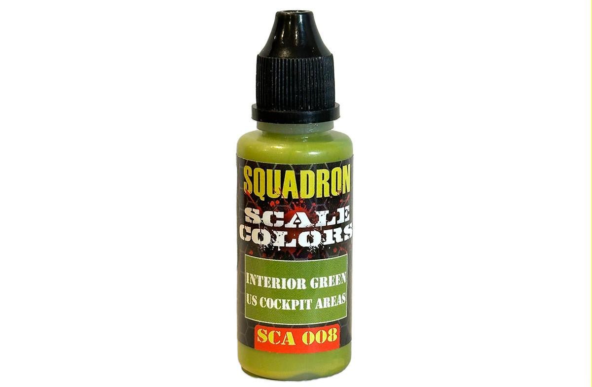 Squadron Colors US Interior Green Acrylic Airbrush Paint (15ml Bottle) - Battle Born Hobby