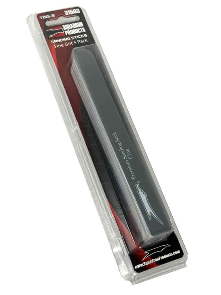 Squadron Tools 5-Pack Fine Grit Sanding Sticks (Gray) - Battle Born Hobby