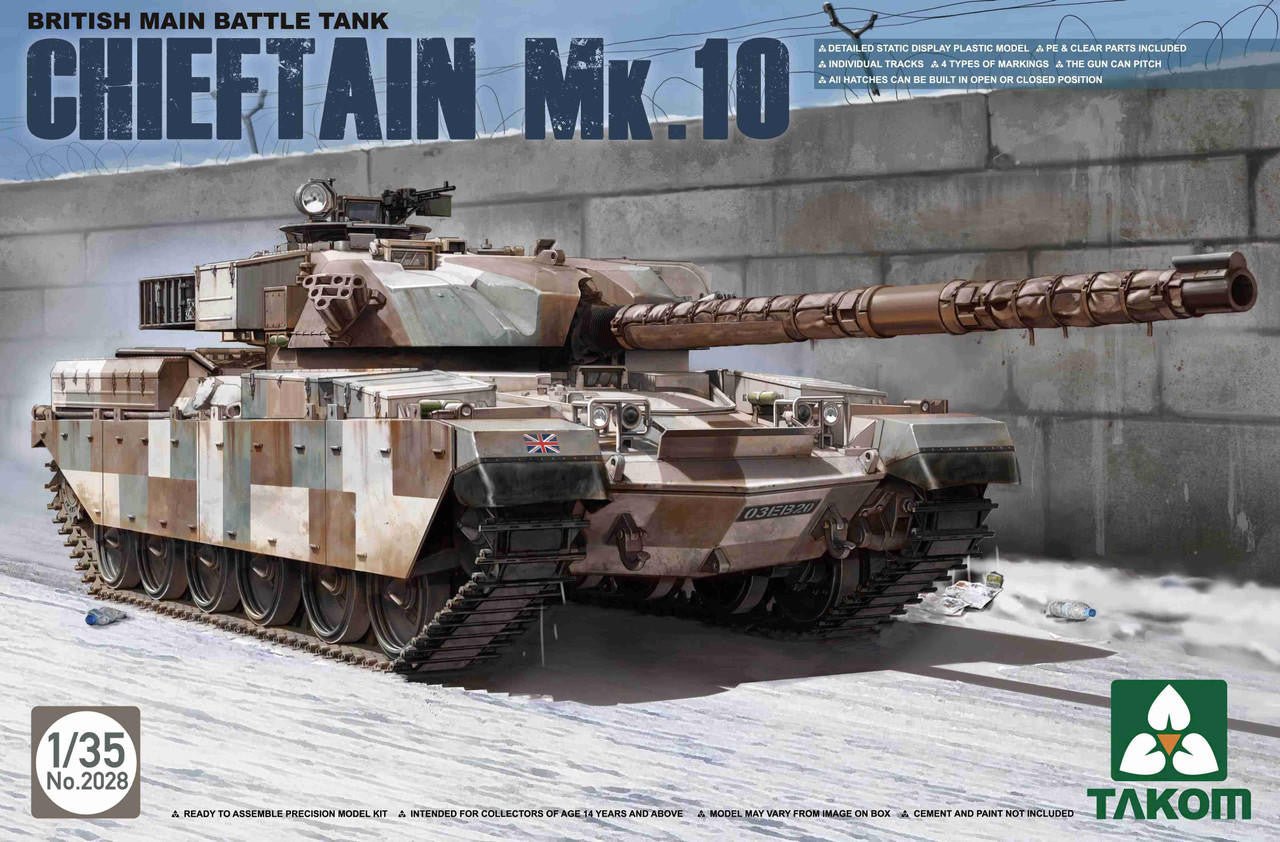 Takom 1:35 British Chieftain Mk.10 Main Battle Tank - Battle Born Hobby