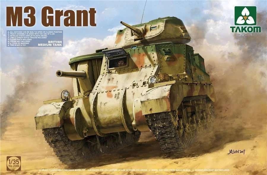 Takom 1:35 British Medium Tank M3 Grant - Battle Born Hobby