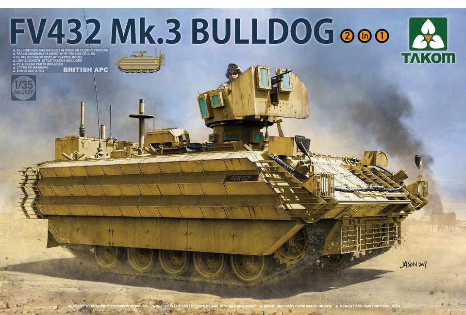 Takom British FV432 Mk 3 Bulldog Armored Personnel Carrier (2 in 1) - Battle Born Hobby