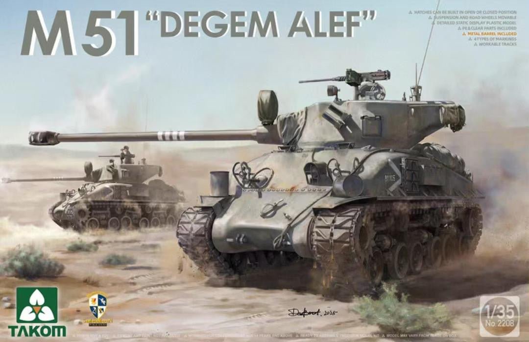Takom Sherman M51 DEGEM ALEF 1/35 Scale - Battle Born Hobby