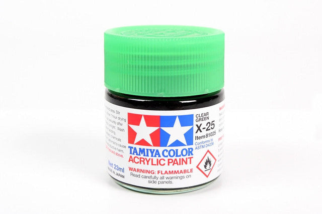 Tamiya Large Acrylic Paint X-25 Clear Green