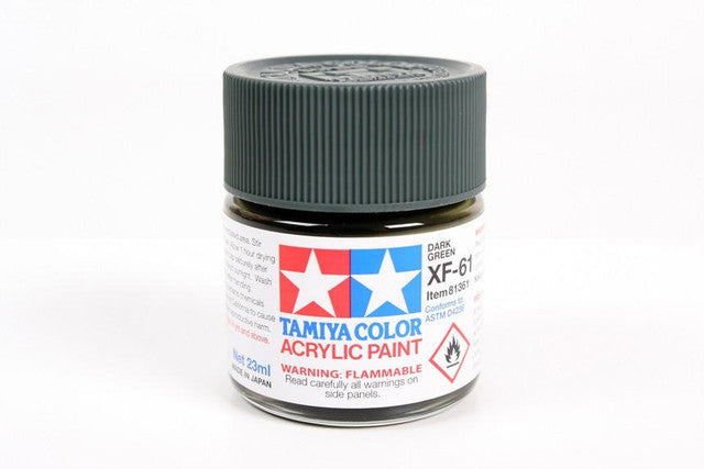 Tamiya Large Acrylic Paint XF-61 Dark Green