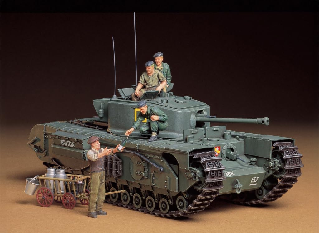 Tamiya 1:35 British Churchill Mk VII Tank Plastic Model Kit - Battle Born Hobby