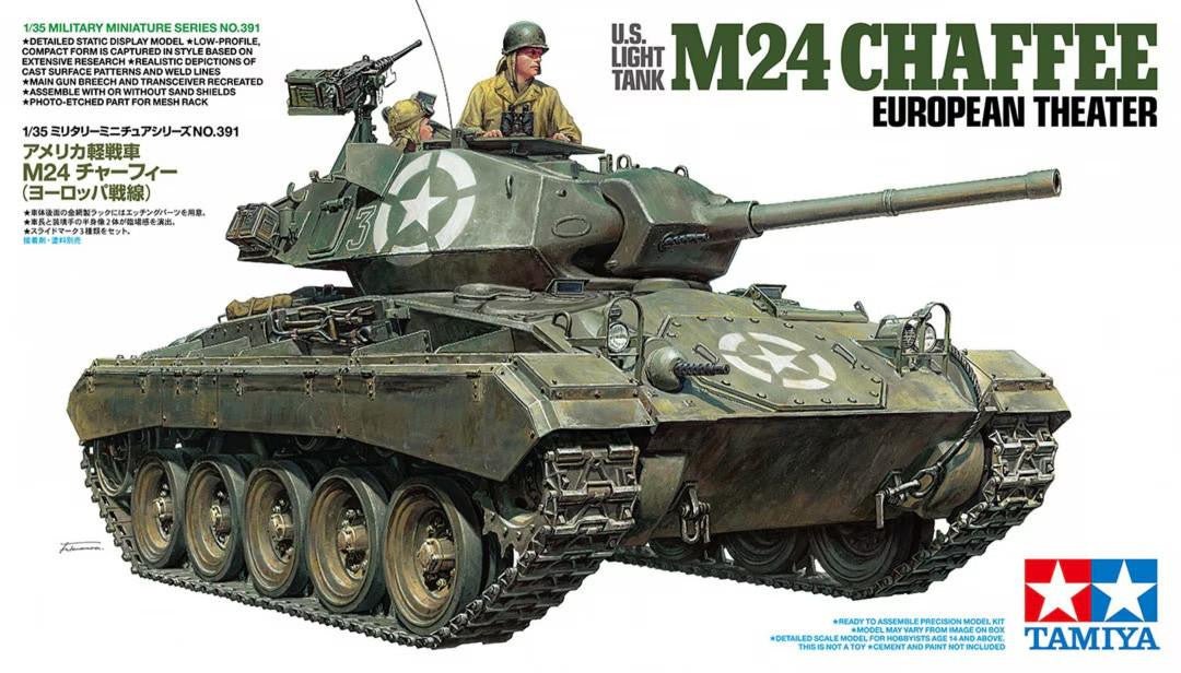 Tamiya 1:35 M24 Chaffee European Theater Plastic Model Kit (New Tooling) - Battle Born Hobby