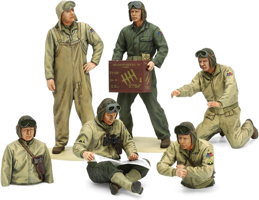 Tamiya 1:35 U.S. Tank Crew (European Theater) Figure Set - Battle Born Hobby