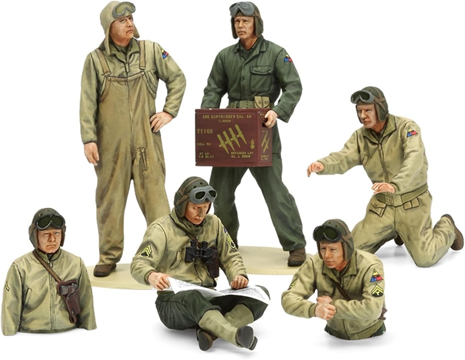 Tamiya 1:35 U.S. Tank Crew (European Theater) Figure Set - Battle Born Hobby