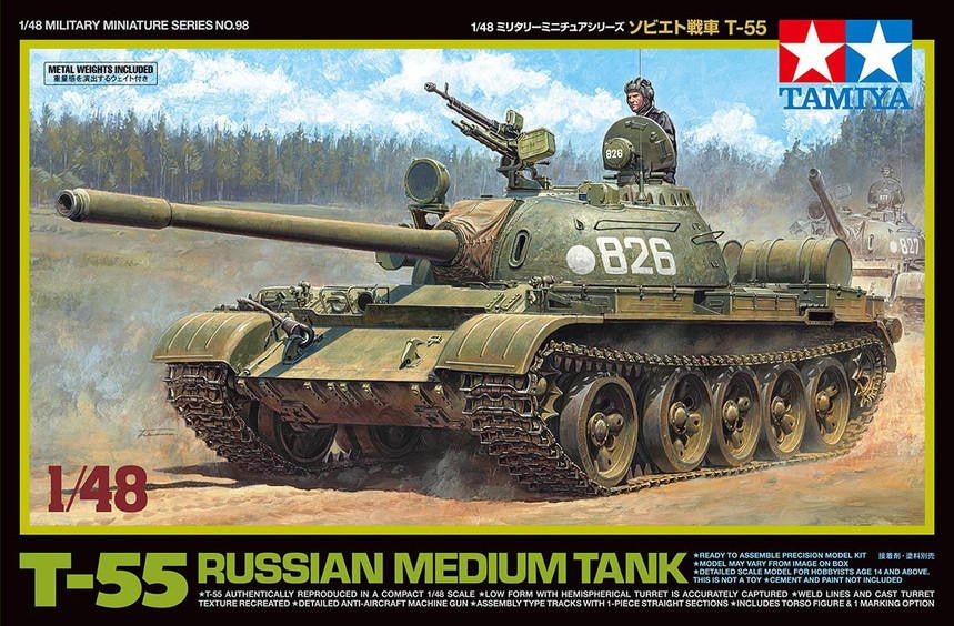 Tamiya 1:48 Russian Medium Tank T-55 - Battle Born Hobby