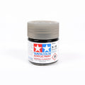 Tamiya X-19 Smoke clear acrylic paint 23ml jar, item 81019, translucent smoke tint for exhaust stains, weathering and tinted canopies on scale models
