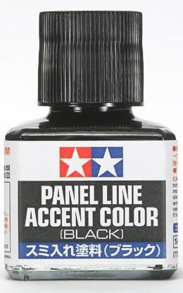 Tamiya Black Panel Line Accent Color (40ml Bottle) - Battle Born Hobby