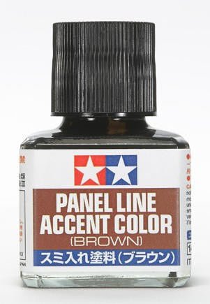 Tamiya Brown Panel Line Accent Color (40ml Bottle) - Battle Born Hobby