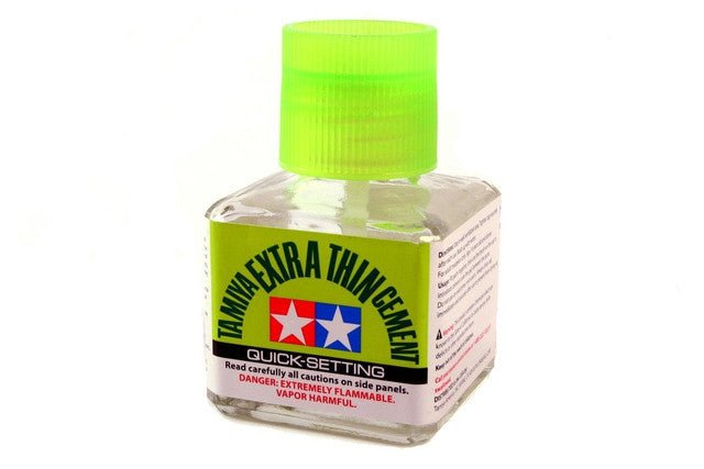 Tamiya Extra Thin Cement Quick Setting (40ml Bottle) - Battle Born Hobby